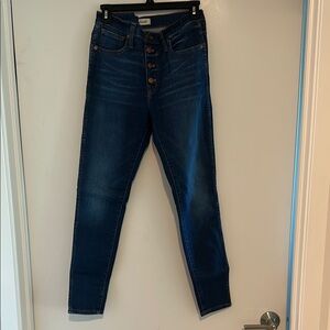 Madewell Button Fly Blue Jeans